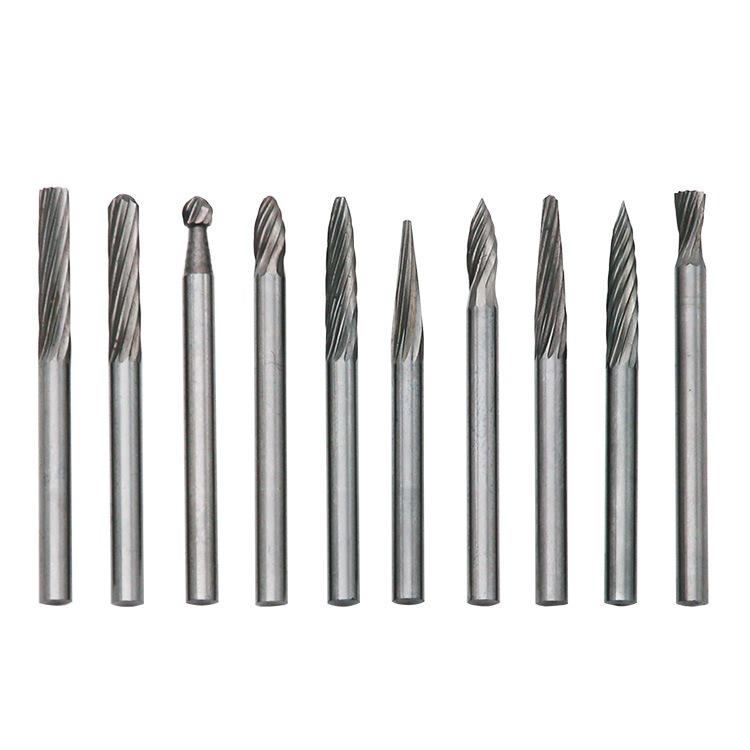 

20Pcs Tungsten Carbide 3mm Drill Bits Rotary Burrs Metal Diamond Grinding Woodworking Milling Cutters