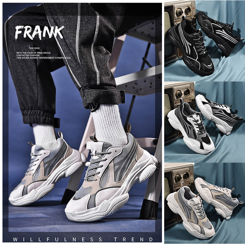 

2020 newest breathable comfortable style women men running shoes triple balck white grey outdoors trainers sport designer sneakers 36-45, C1