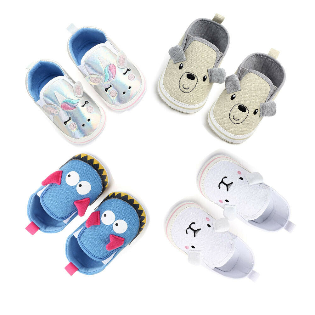 

Newborn Baby Canvas Soft Sole Shoes Kids Toddler Boys Girls Shoes Sneakers