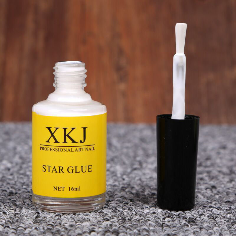 

16ml Nail Art Glue For Foil Sticker Nail Transfer Tips White Star Glue Adhesive Accessories Manicure Decoration Tool 29 M, As pic