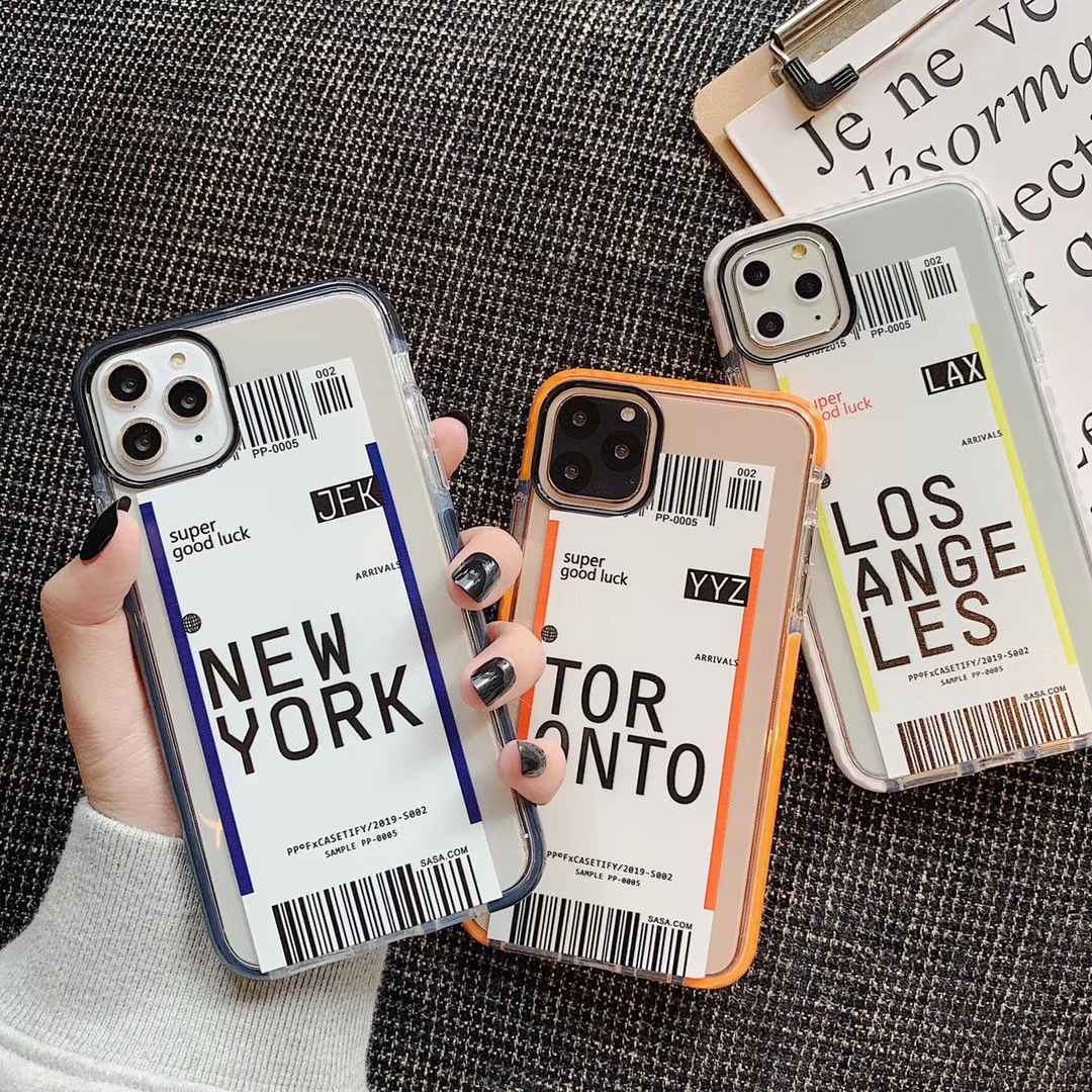 

Fashion Transparent Phone Case for 7 8 Plus X XR XS Max For11 Cover Case, Blue