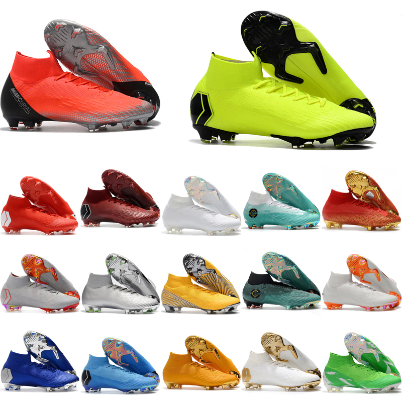 

2021 mens soccer shoes Mercurial Superfly VI 360 Elite Neymar Ronaldo FG cleats cr7 football boots chuteiras de futebol original, As picture 17