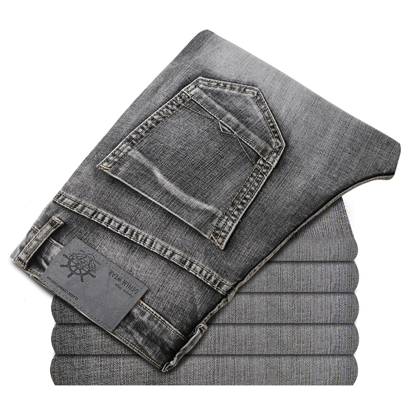 

Mens Jeans Brand Stretch 2020 Slim Fit Solid Retro Casual Denim Pants Full Length Male Trousers Jeans Cowboys Jean Hombre, 311