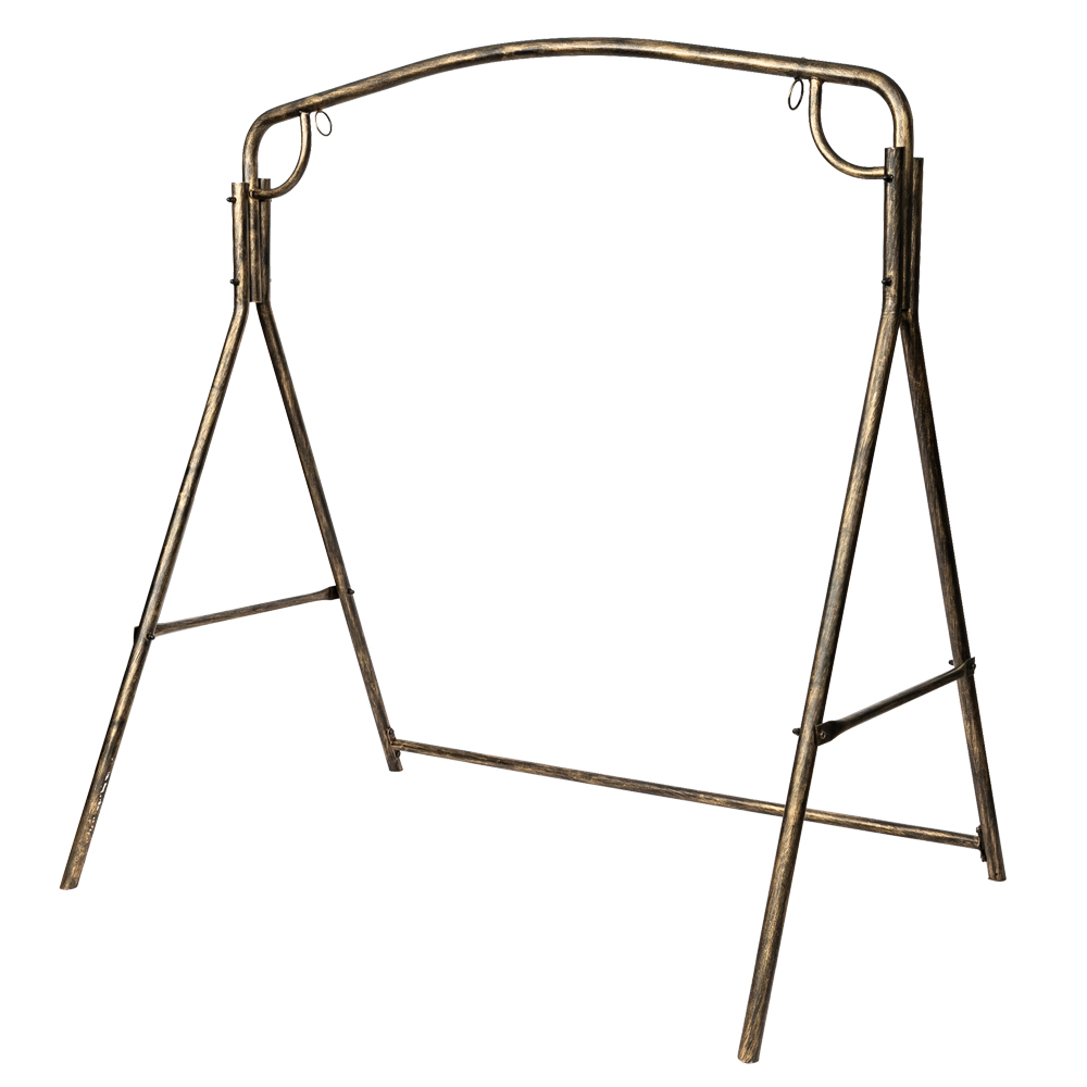 

All Weather Swing Frame Metal Paint Brush Gold Worn Out Outdoor Garden Iron Art Swing Frame