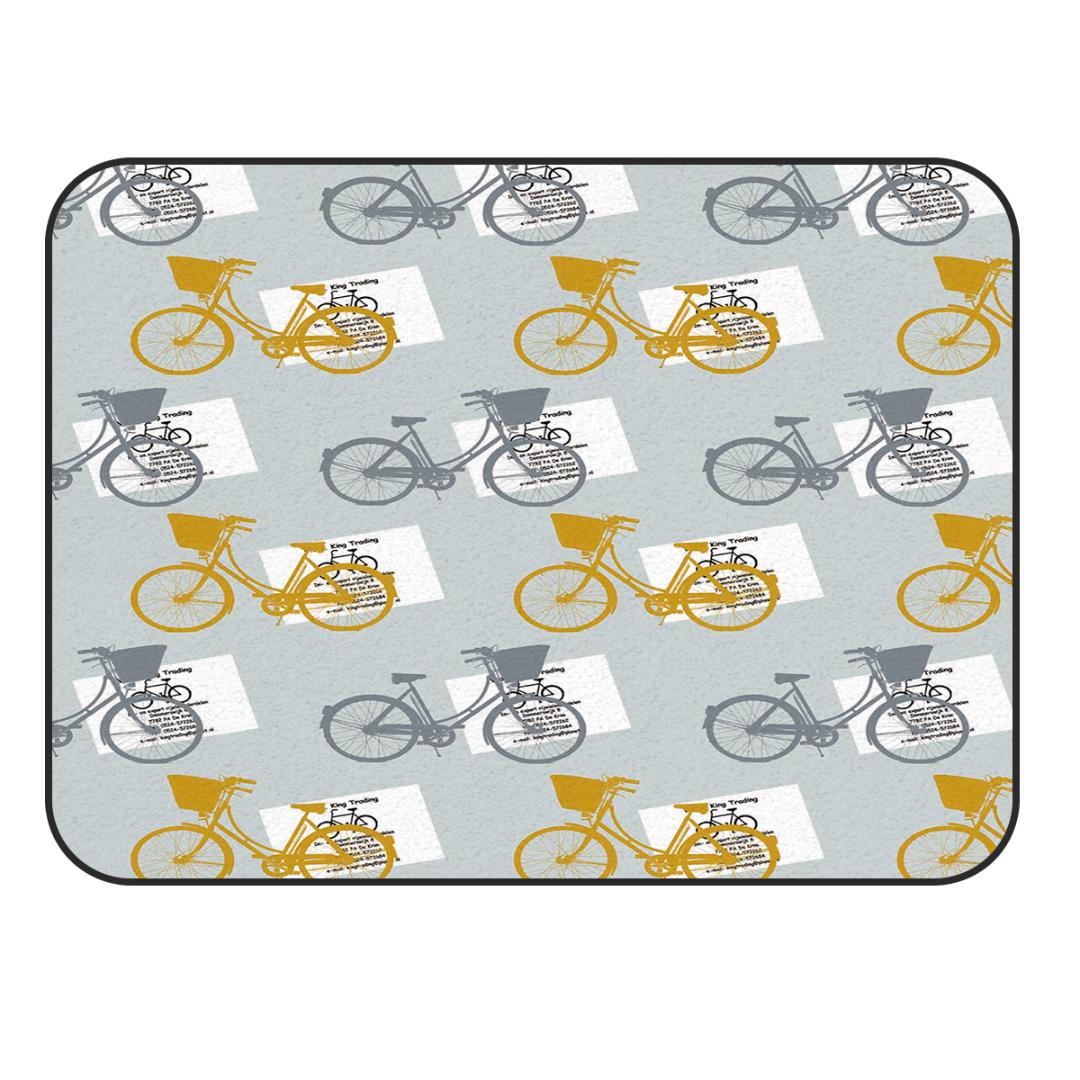 

CHARMHOME Soft Carpet Anti-slip Rug Vintage Bike Carpet for Living Room Home Decor Mat, As pic