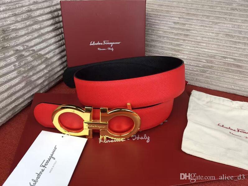 

2018 brand luxury leather belt buckle men and women belt designer neutral belt with original box dust bag card, With box