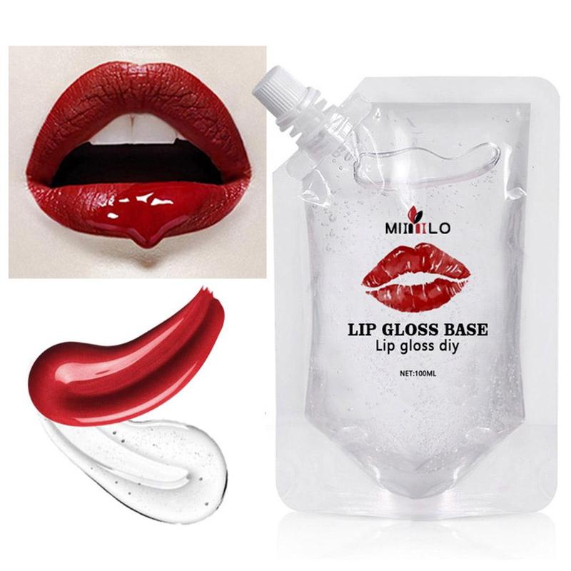 Chaud bricolage clair brillant à lèvres Base Gel antiadhésif hydratant rouge à lèvres matériel huile pour brillant à lèvres Base à la main liquid