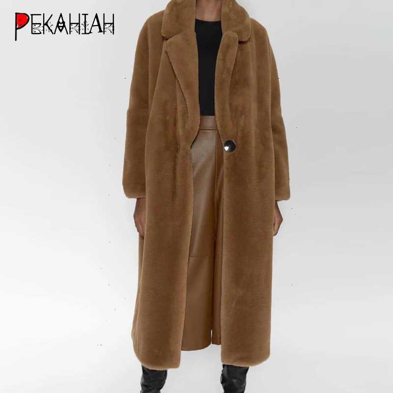 

Winter jacket women warm faux fur coat women teddy jacket casial long sleeve thick overcoat Casual fur outerwear 2020 new, Brown