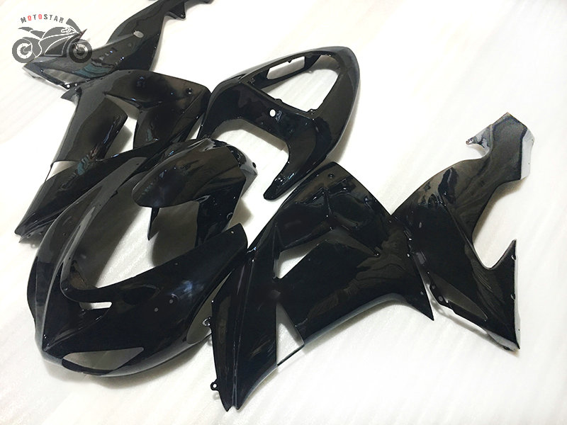 

Free Custom Chinese fairings kit for Kawasaki Ninja 2006 2007 ZX10R black aftermarket fairing parts ZX-10R 06 07 ZX 10R, Same as the picture