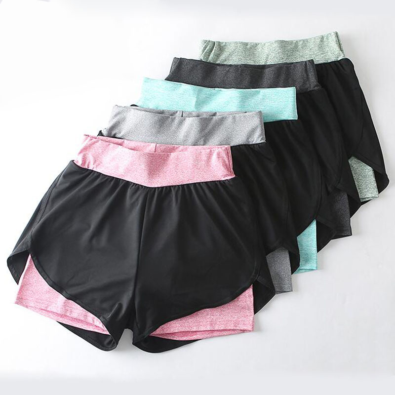 

Sports Running Shorts Women Yoga Shorts Push Hips Sexy Middle Waist Gym Fitness Elastic Quick Dry Running Sports Wear, Green