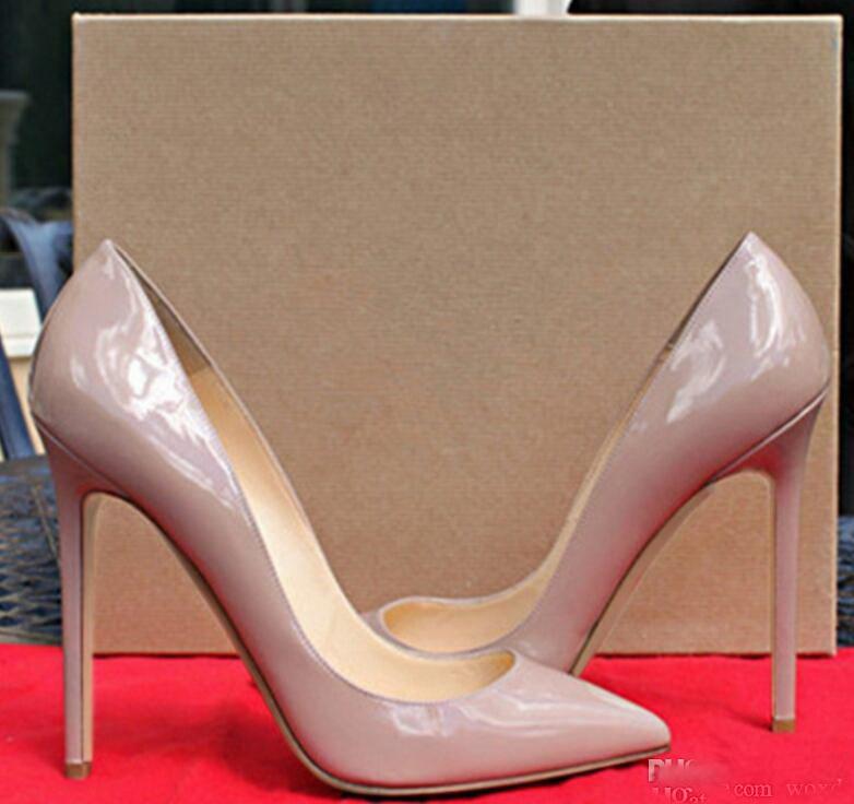 

Hot Sale-leather Pigalle Heels WOMEN wedding shoes pointed toe fine heels sexy woman red Black, high heels Purple, sheepskin 35-44, A1