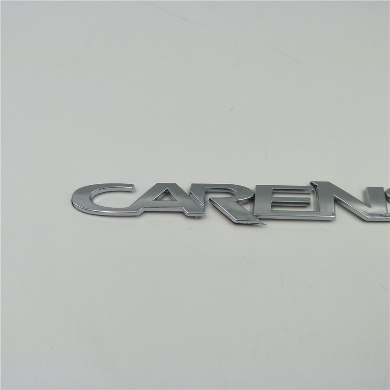 

For Kia CARENS Rear Trunk Chrome 3D Letter Badge Emblem Auto Tail Sticker, Abs