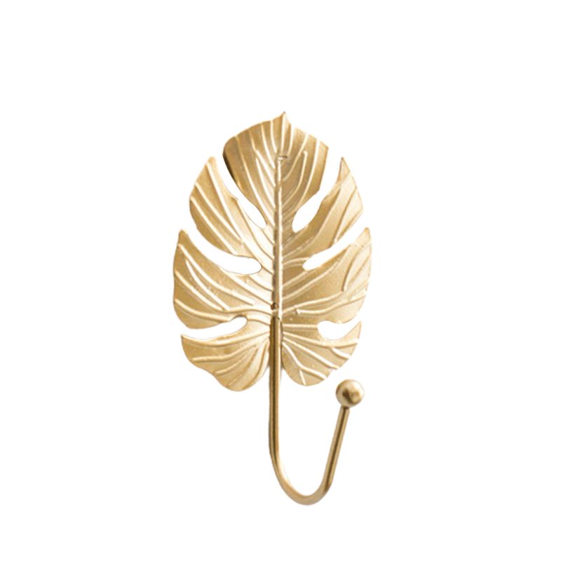 

Nordic Luxury Leaf Shaped Hook Purse Coat Rack Key Hanger Wall Hanging Decor
