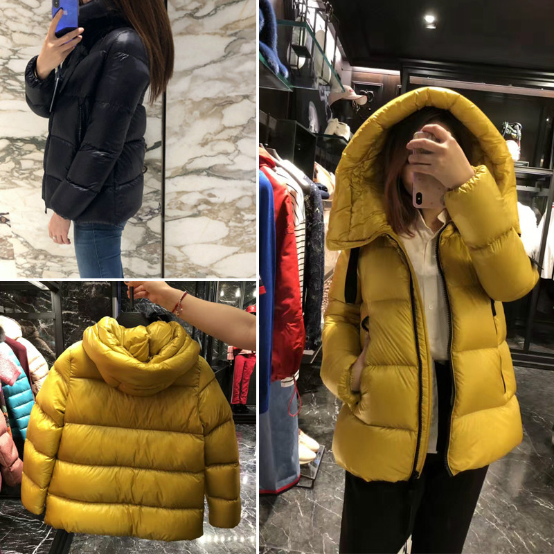 

Duck Down Jacket Woman Hooded Winter Coat Women Korean Thick Warm Puffer Jacket Parka Chamarras De Mujer JD-1818 KJ2697, Black