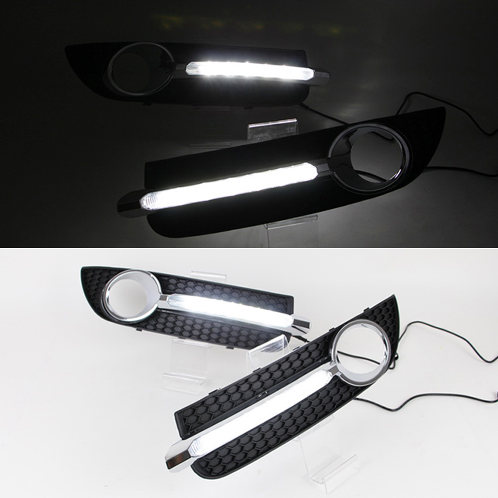 

1 Set DRL daytime running light For Opel Buick Regal 2009 2010 2011 2012 2013 Fog Lamp Day Light daylight fog lamp cover