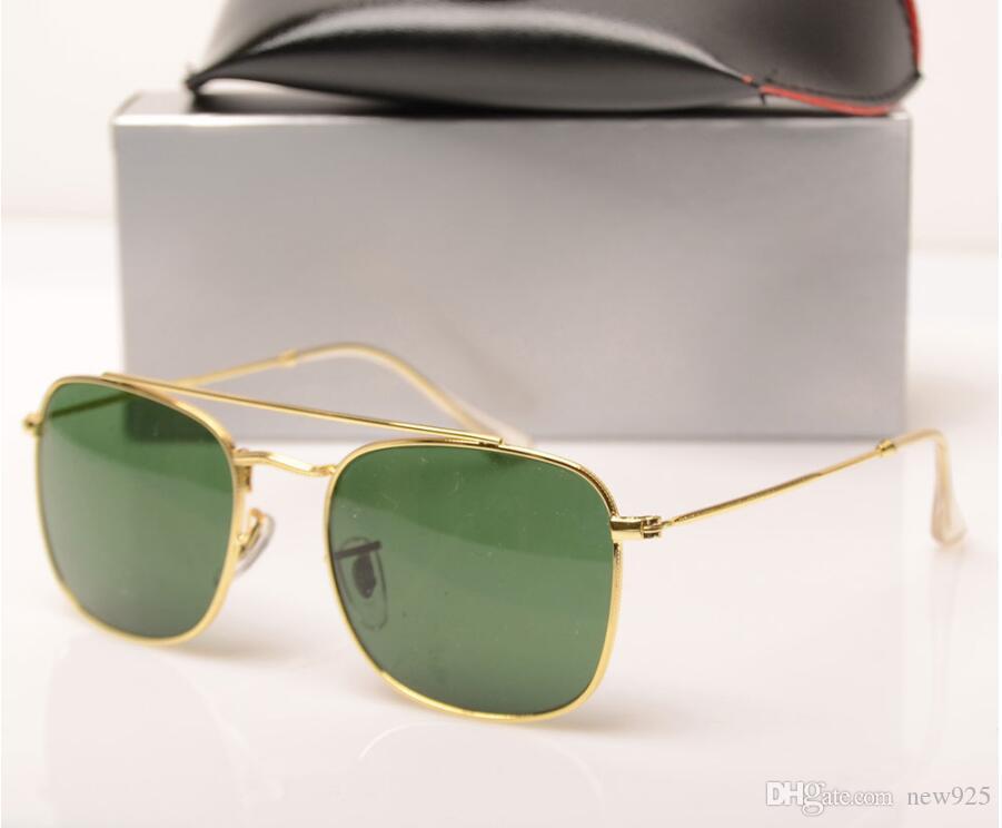 

New Fashion women design Sun glasses pilot 3557 Brand Sunglasses glass lens Brand Designer Sun glasses Mens glasses with Original Brown Boxs