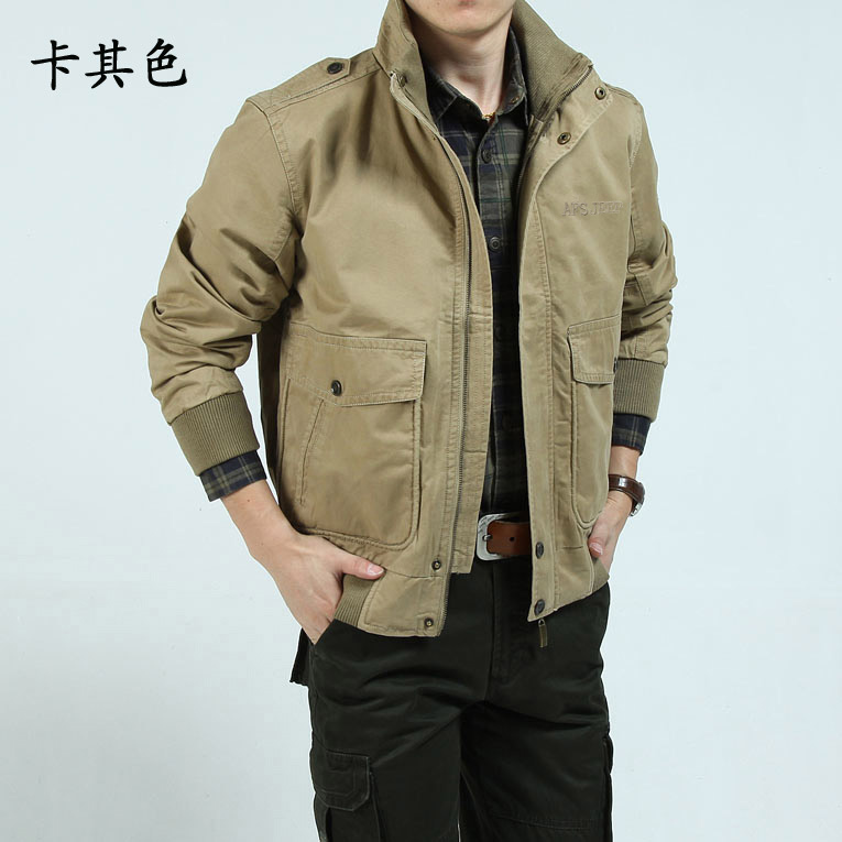 

Standing Collar Wind Jacket Mens Streetwear Tactical Jacket Men Fashion Warm Jaqueta Masculina Overcoat JJ60JK