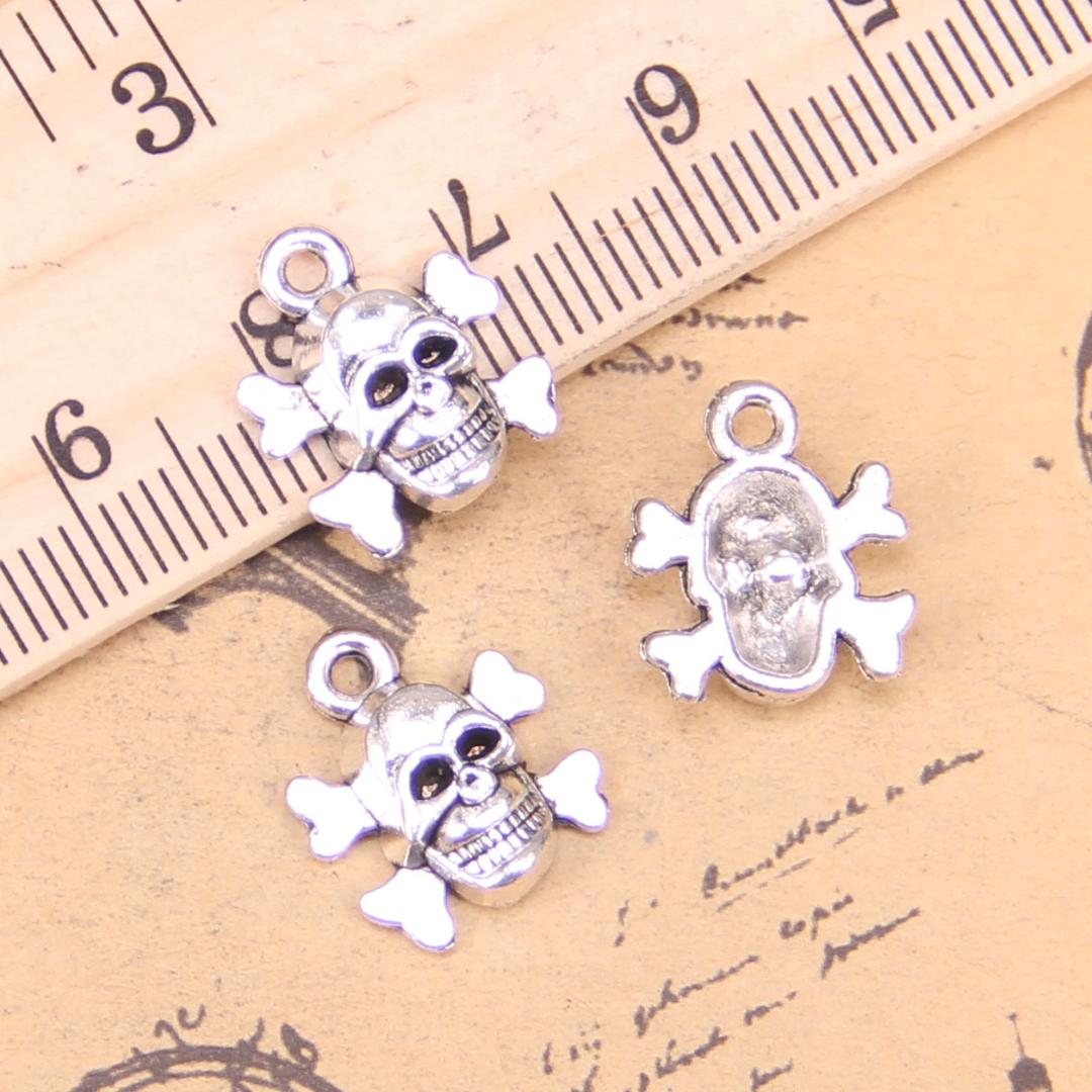 200pcs House Charms 13mm x 16mm DIY Jewelry Making Pendant Antique Silver