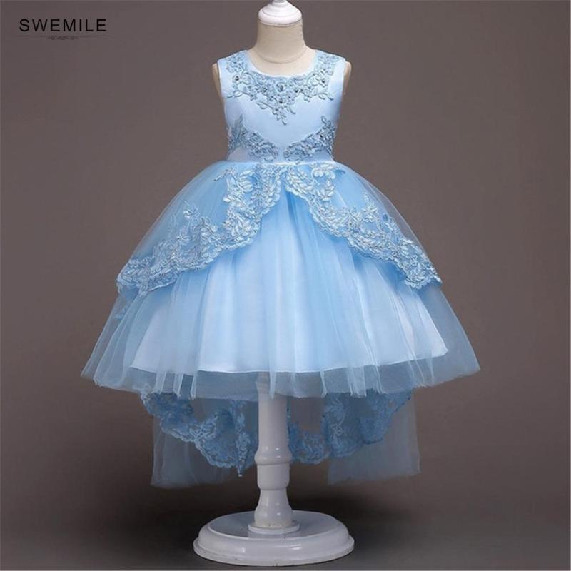 

vestidos para niñas 6 Colors Flower Girl Dresses For Wedding Lace Short Lovely Pink Blue Red In Stock Girl Dresses robe de bal, Cps1193 one size
