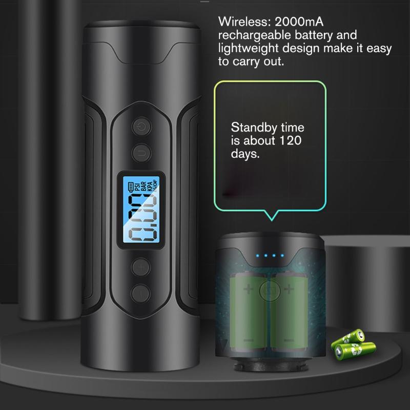 

Smart Wireless Digital LED Car Air Compressor Pump Handheld Auto Bicycle Tire Inflator Electric Air Pump Power Bank