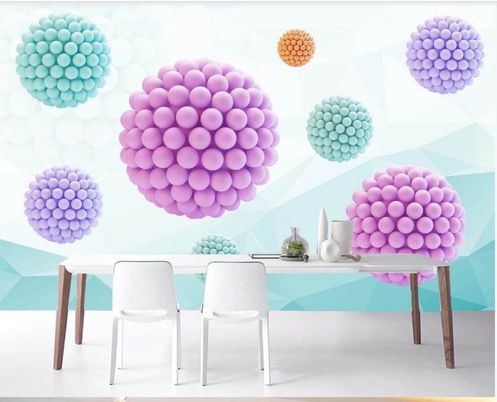 

3D wall covering custom mural wallpaper HD 3d abstract space polygonal sphere 3D TV background wall home decor wall papers, Black
