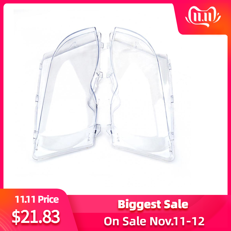 

2pcs Car Headlight Headlamp Clear Lens Cover for 3 Series E46 2001-2005 Facelift 63126924043 63126924044 Car Styling