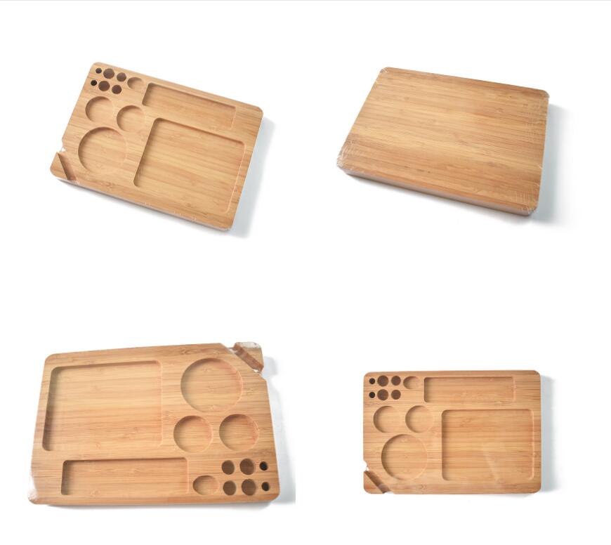 

Wood Rolling Filling Tray Papers Back Flip Magnetic Rolling Smoking Tobacco Bamboo Tray Wooden Box Single Layer JXW604