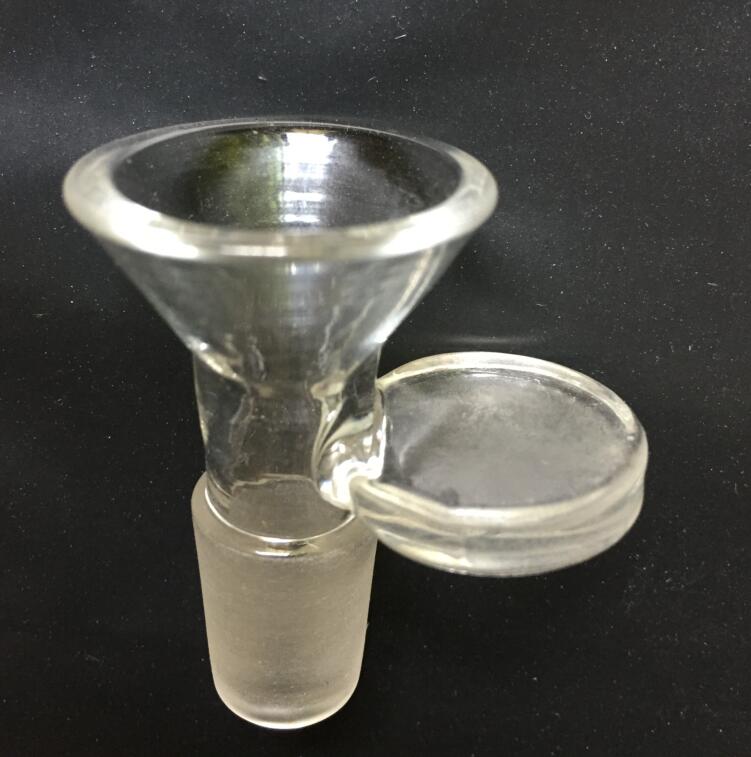 

Male Glass Funnel Bowl Hookahs Adapter Bowls Herb Dry Oil Burner With Handle 14mm 18mm For Smoking Tools Accessories Water Bongs
