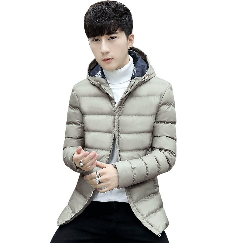 

2020 Casual Hooded Parka Autumn Winter Men Jacket Fashion Outwear Cotton Slim Fit Coat Male Thick Warm Parka Zipper Jacket mens, Black