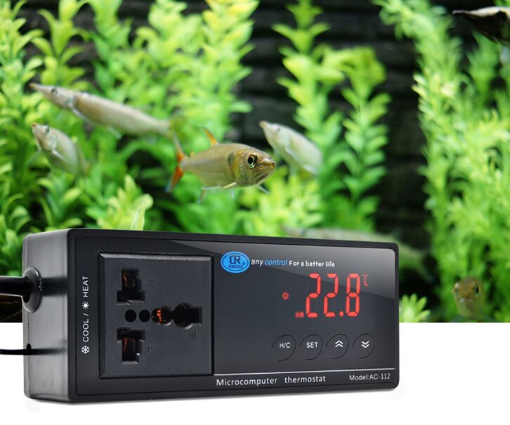 

2019 NEW -40~212 F / -40~100 C Switchable Electronic Thermostat Digital Temperature Controller w/ Socket for Reptile, Aquarium, Regulator