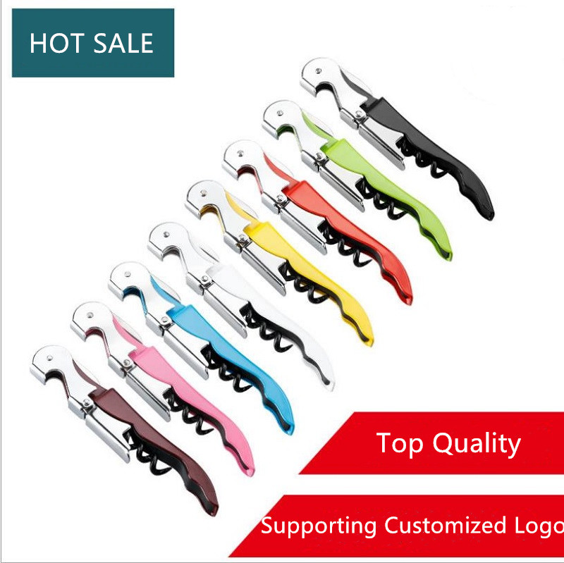 

High Quality 8 Colors Wine Opener Corkscrew Red Wine Bottle Opener Stainless Steel Multi Function Beer Bottle Cap Opener Waiter Wine Tool