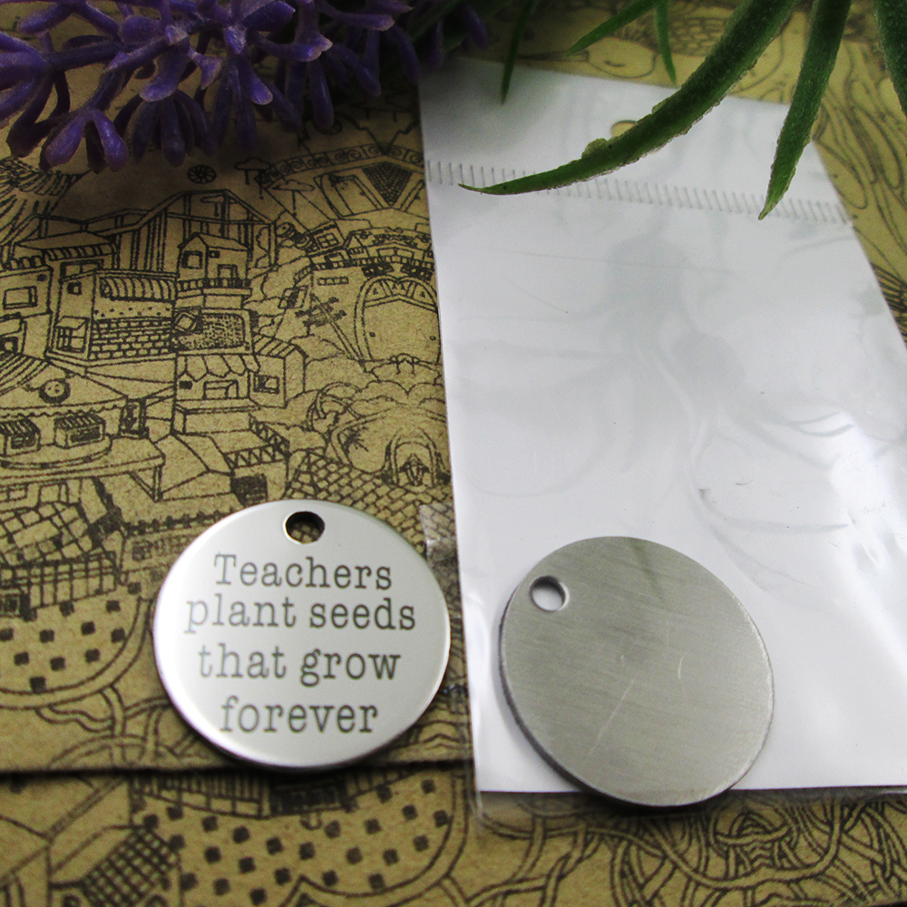 

40pcs--"teachers plant seeds that grow forever"stainless steel charms more style for choosing DIY Charms pendants for necklace