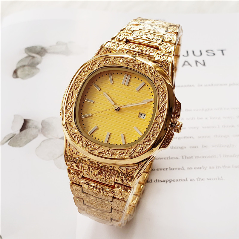 

2021 carving Luxury Fashion Watches Men's Quartz Watch high quality Top Brand leisure style Hot selling clock gifts The parrot series