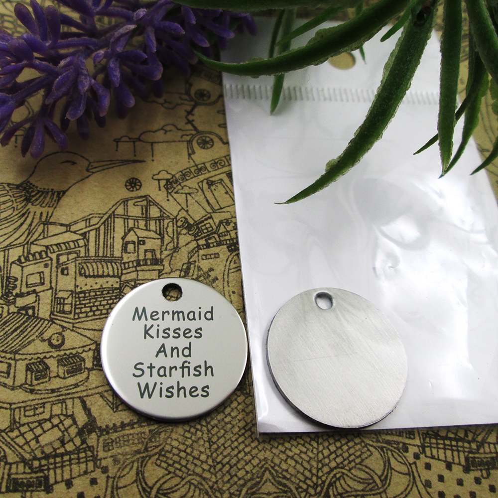 

40pcs--"Mermaid Kisses And Starfish Wishes"stainless steel charms more style for choosing DIY Charms pendants for necklace