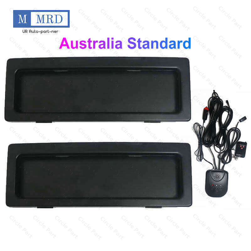 

2 Plates/Set Australia Stealth Retractable Car License Plate Changer Switch Remote DHL/Fedex/UPS