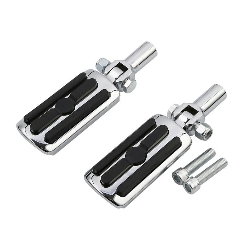 

Motorcycle Rear Passenger Footpegs Support Mount For Softail Fatboy FLST