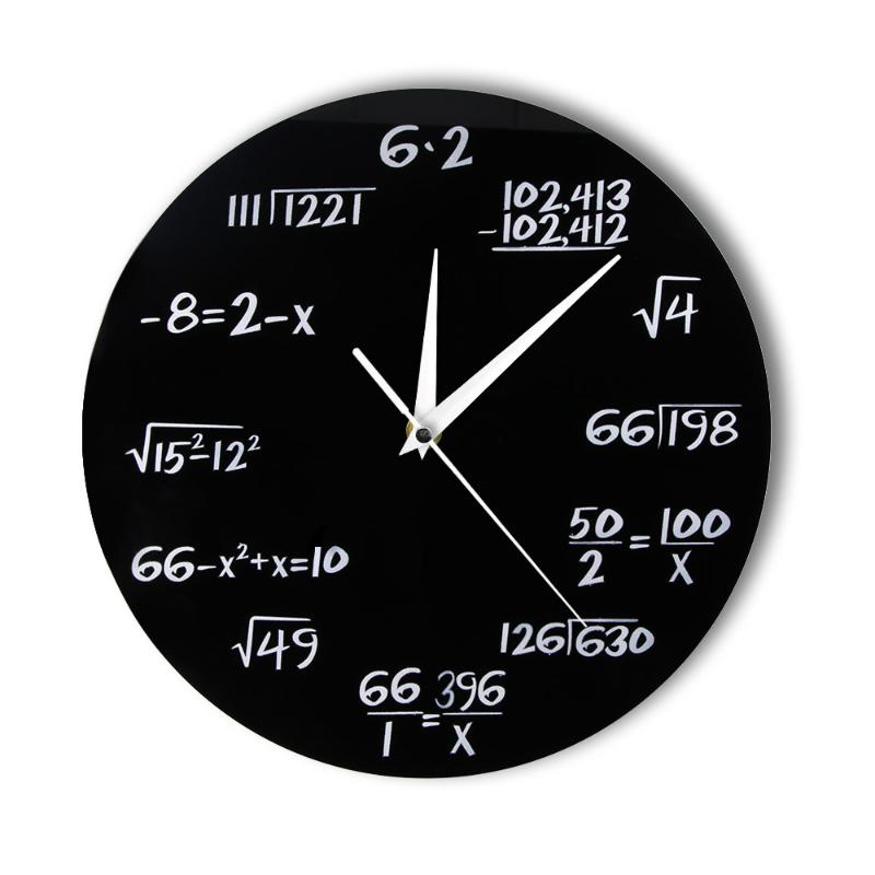 

Engineering Numbers Math Wall Clock Math Equation Decorative Clock Quiz Wall Art Science Gift For Geeks And Teachers