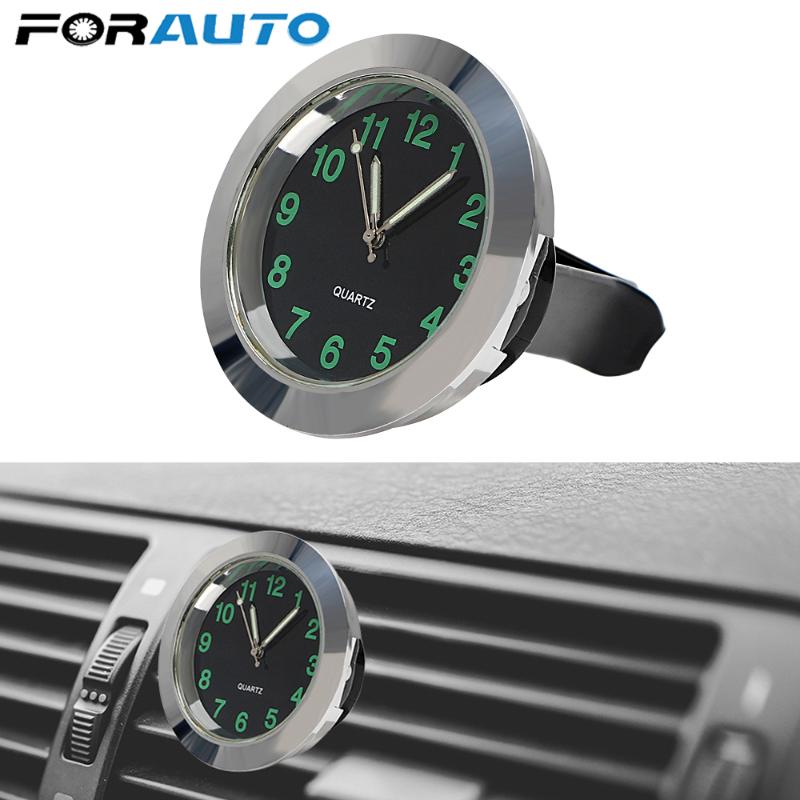 

FORAUTO Car Clock Mini Quartz Watch Car Air Vent Clip Clock Ornaments Mechanics Decoration Car-Styling