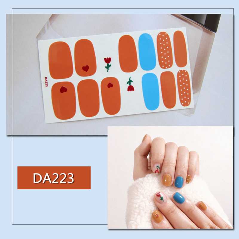 

2019 Hot Nail Sticker Full Sticker Waterproof Nail Various Types One-tear-off New Fashion Girl Women HIgh Quality t6, Da231