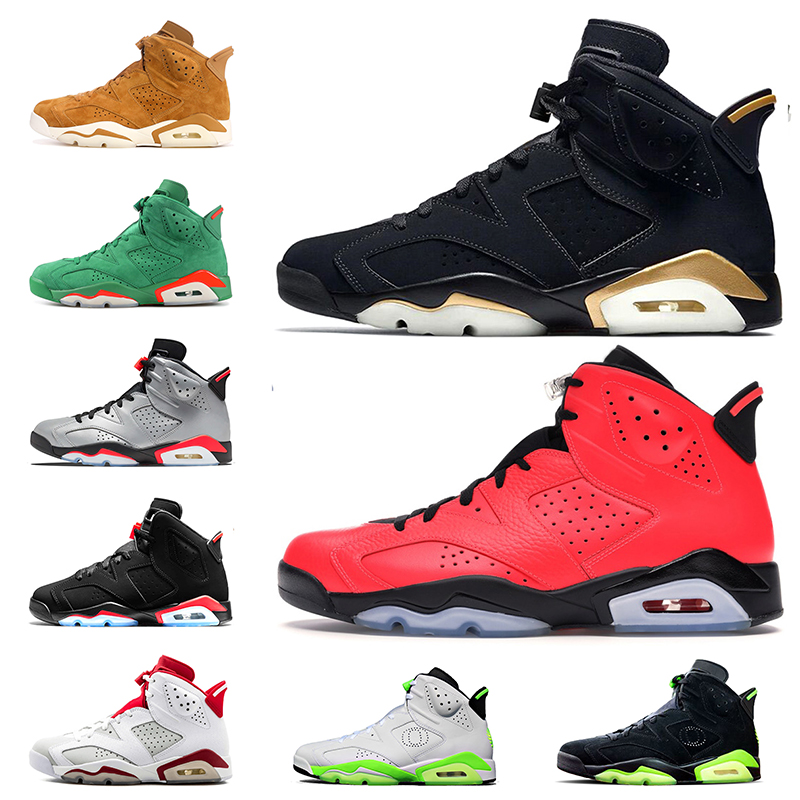 

DMP Infrared 23 Bred 6s Basketball Shoes Oregon Ducks PE Tinker UNC Black Cat Retro Mens 6 Trainers Sport Designer Sneakers Size 7-13, A16 maroon