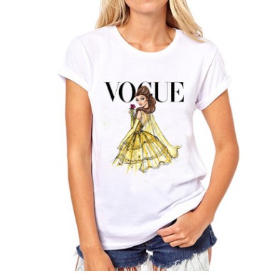 

VOGUE punk princess print T Shirt 2016 summer fashion women t-shirt funny Harajuku short sleeve casual tees lovrly tops, Z1648
