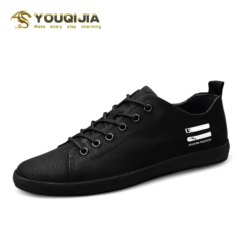pure black casual shoes