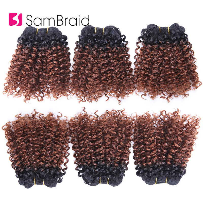 Wholesale Best Ombre Short Curly Hair Weave For Single S Day Sales 2020 From Dhgate