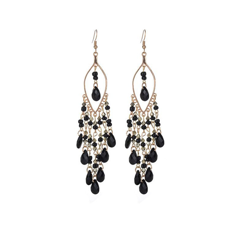 

Dangle & Chandelier Fashion Bohemian Ethnic Vintage Tassel Drop Earrings For Woman And Girls Wedding Bridal Engagement Accessories Jewlery