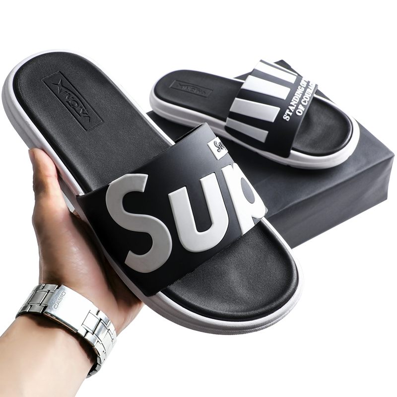 Black vamp White sole