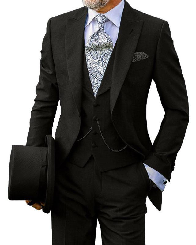 

Blue Men Suit For Wedding 2020 New Custom Made Slim Fit Single Breasted Bridegroom Men Suits Causal Prom Groom Tuxedos 3 Pieces, Gray