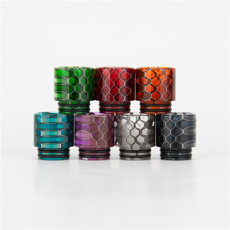 

VapeSoon Wholesale 810 Resin Drip Tip Snake Clear Style Drip Tip For TFV12 Prince Falcon King Uforce T2 IJUST 3 Drip Tip Fast Shipping