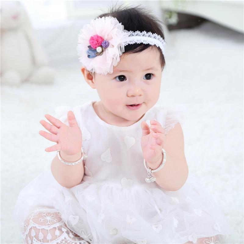 

Cute Yarn Flower Hair Bands Handmade Headbands Little Flower Headband Hair Accessories For Children Newborn Toddler Gifts