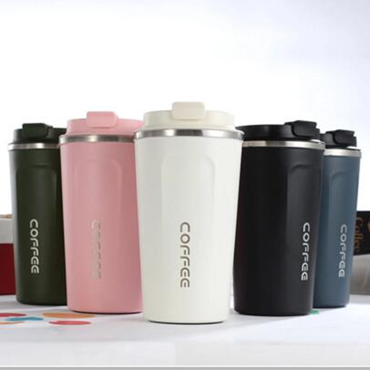 

Custom logo Wholesale 12/17oz double wall 18/8 thermos coffee cup Vacuum Insulated travel stainless steel coffee mug with lid