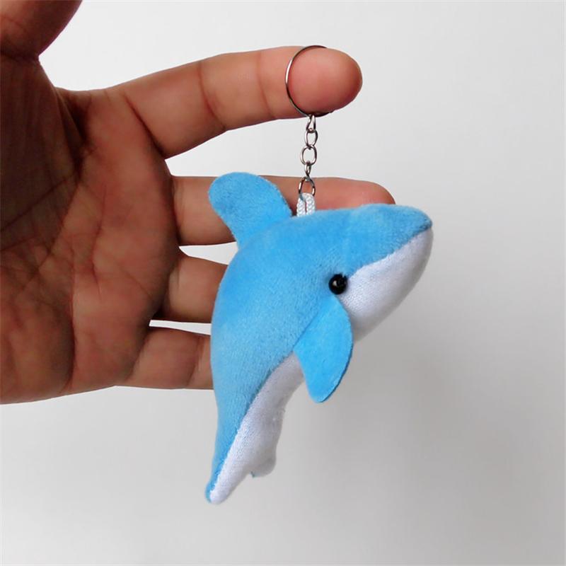 plush dolphin keychain